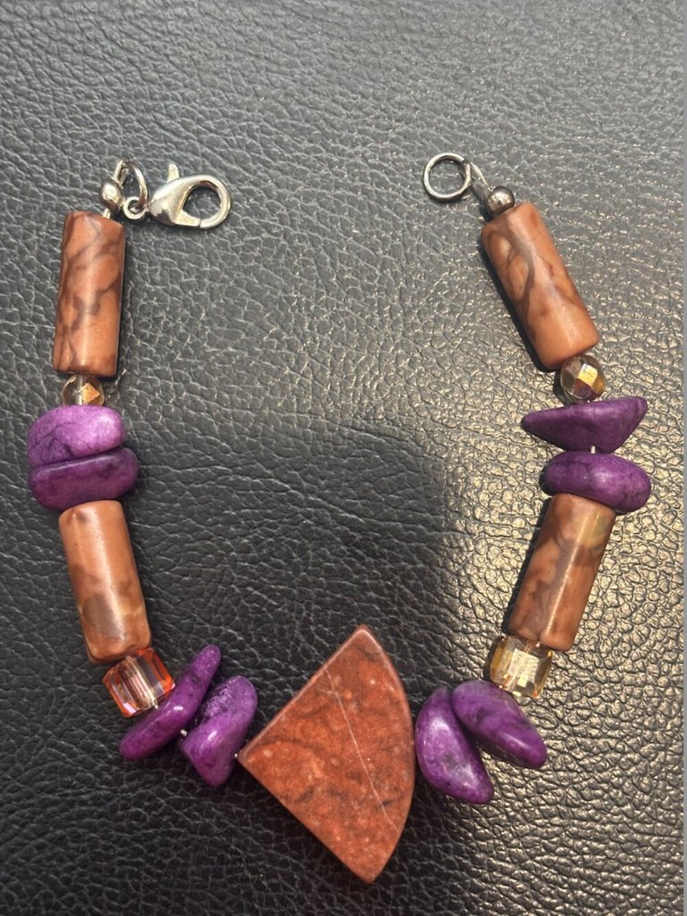 Boho Handcrafted Jasper Natural Stone Bracelet